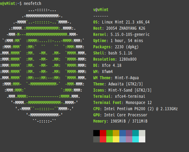 linux mint 21.3 zhaoyang k26